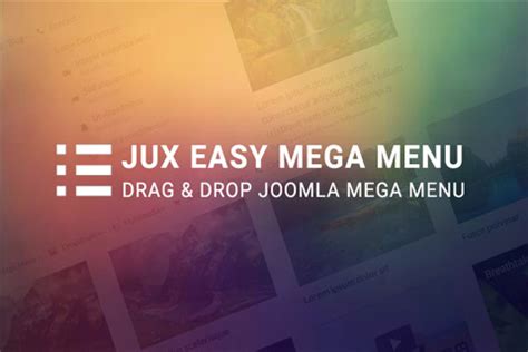 JUX Mega Menu, by JoomlaUX .